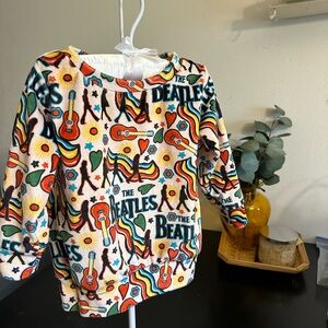 The Beatles Kids Sweatshirt – Multi Color Retro Print
